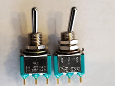 2pcs C-h Spdt 3 Position Toggle Switch On-off-on