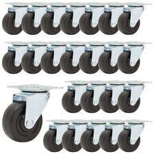 24 Pcs Swivel Caster Wheels 2 Inch With Top Plate Bearing For Heavy Duty Cart