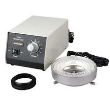 Amscope Microscope 80-led Ring Light W Heavy-duty Metal Box Adapter