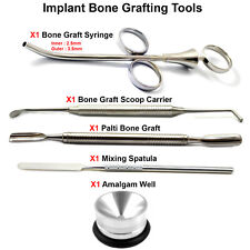 Dental Bone Graft Syringe Implant Instruments Scoop Carrier Mixing Amalgam Well