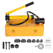 10 Ton 6 Dies Hole 12 To 2 Hydraulic Knockout Punch Driver Tool Kit New