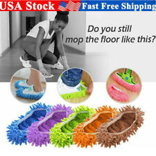 Dust Mop Slippers Washable Reusable Lazy Floor Dusting Cleaning Sock Shoes Cover
