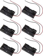 6 Pack Aa 2 Battery Holder With Wire Leads Holds Two Aa Batteries 2.3 X 1....