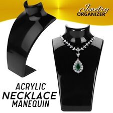 Acrylic Display Stand Necklace Pendant Bust Mannequin Earring Jewelry Chain Show