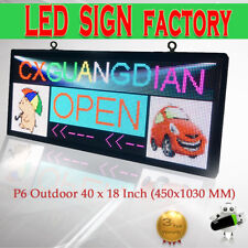 Outdoor P6 Full Color Led Sign 40x18 Support Scrolling Text Led Display