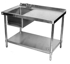 24x60 Stainless Steel Table With Sink On Left