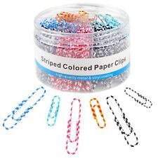 400 Pcs Paper Clips Metal Coated Paperclips Assorted Sizes 1.1 2