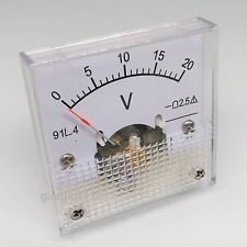 Us Stock Ac 0 20v Square Analog Volt Pointer Needle Panel Meter Voltmeter 91l4