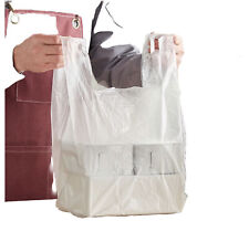 Bags 16 Large 21 X 6.5x11.5 Clear .51 Mil T-shirt Plastic Grocery Shopping Bags