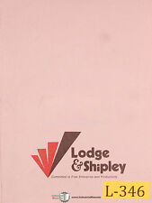 Lodge And Shipley 60 T-lathe Operations Manual