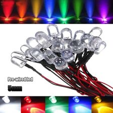 20pcs 3mm 5mm 10mm Pre Wired Flash Rgb Led Cabled Dc9-12v Lights Emitting Diodes