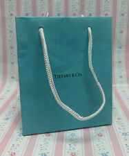 Authentic Tiffany Co Blue Paper Gift Bag Small 6 X 5 X 3 - Free Shipping