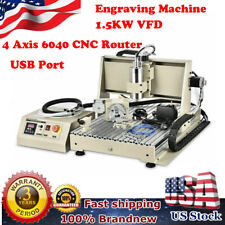 Usb 4 Axis 1500w Vfd Cnc Router 6040z Engraver Engraving Machine Woodworking