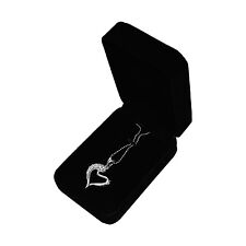 High Quality Black Velvet Necklace Pendant Gift Box Case Jewelry Display