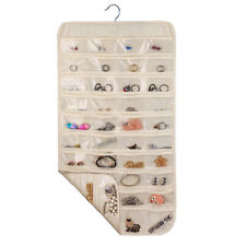 Jewelry Hanging Storage Organizer 80 Pocket Earring Display Pouch Rectangle Bag