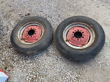 Firestone Gum Dipped 6.00 X 16 Front Tractor Tires 95 Tread Ford Ferguson Rims