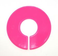Pink Round Plastic Blank Rack Size Dividers - Multi-pack