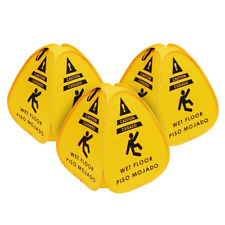 3 Pack Of Pop-up Caution Wet Floor Sign 16in For Restaurant Commercial And Indu
