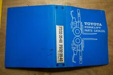1972 Toyota Forklift Truck Parts Catalog Fd32 35 40 Fg32 No. 56786-73 752 Pages