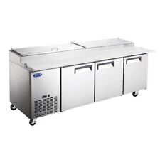 Adcraft Grpz-3d 92 Three Section Refrigerated Pizza Prep Table 24 Cu. Ft.