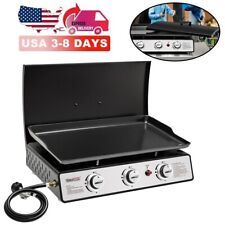 Royal Gourmet 3-burner Gas Griddle W Hard Cover Portable Tabletop Propane Grill