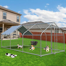 20x10ft Outdoor Pet Dog Run House Kennel Shade Cage Enclosure W Cover Playpen