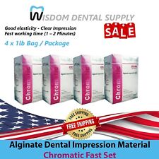 4 Pack Deal Hygedent Alginate Dental Impression Material Chromatic Fast Set