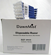 Twin Blade Razor Disposable W Protector Box Of 100 Dawnmist Pt Dr05