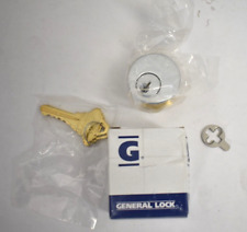 General Lock Mortise Cylinder Schlage E Keyway Satin Chrome 1-18 Cs256709