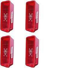 4-pack New 10lb Fire Extinguisher Cabinet With Plexi Glass Lock Hammer