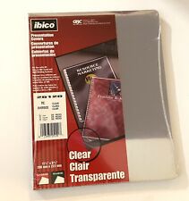 Ibico Clear Presentation Covers 8 34 X 11 14 25-pack New 25120