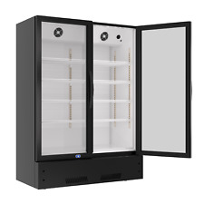New 39 Commercial 2 Glass Door Merchandiser Refrigerator Display Cooler Nsf Etl