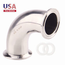 Tri Clamp Elbow 1.5 Tube Od Sanitary Ferrule 90 Degree Pipe Fitting Ss304 1pc
