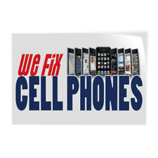 Decal Stickers We Fix Cell Phones Business A Vinyl Store Sign Label Retail