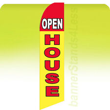 Open House Swooper Flag Feather Flutter Banner Sign 11.5 Tall - Yb