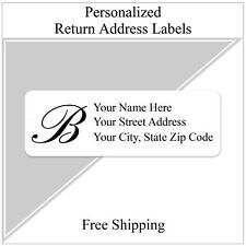 Return Address Labels Personalized Printed 34 X 2 14 Monogrammed