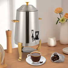 Hot Beverage Dispenser Coffee Chafer Stainless Steel Hot Drink Tea Dispenser 13l