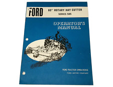 Ford Tractor Division 60 Rotary Hay Cutter Series 505 Operators Owners Manual