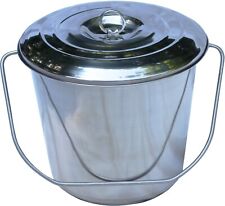Stainless Steel Milk Compost Pail With Lid