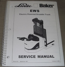 Linde Baker Ews Electric Pallet Jack Forklift Service Shop Repair Manual