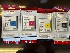 Canon Pfi-102 Bcmy 4-pack Imageprograf Ipf500600700 Brand New
