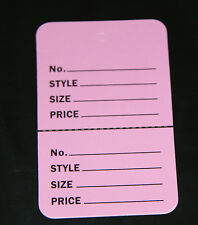 100 Lavender 2.75x1.75 Large Perforated Unstrung Price Consignment Store Tags