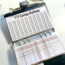 Savings Challenge Laminated Envelope Insert For Use With A6 Budget Binder