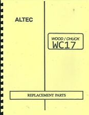Altecwoodchuck Wc17 Brush Chipper Parts Manual