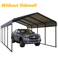 12x20 Ft Outdoor Carport Heavy Duty Gazebo Garage Car Shelter Shade W Sidewall
