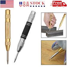 2pc Automatic Center Punch Strikes Surface Hammer Spring Loaded Window Breaker