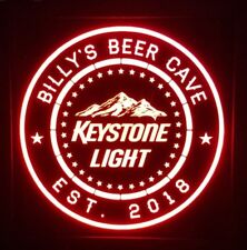 Custom Keystone Light Beer Led Sign Personalized Home Bar Pub Sign Lighted