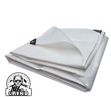 White Premium 14 Mil Reinforced Extreme Heavy Duty Poly Tarp Choose Your Size