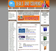 Coupons Website For Sale. Work At Home Business Opportunity Free Domain Name.