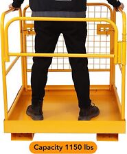 Forklift Safety Cage Work Platform 36 X 36 Inch Construction Lift Basket Aerial
